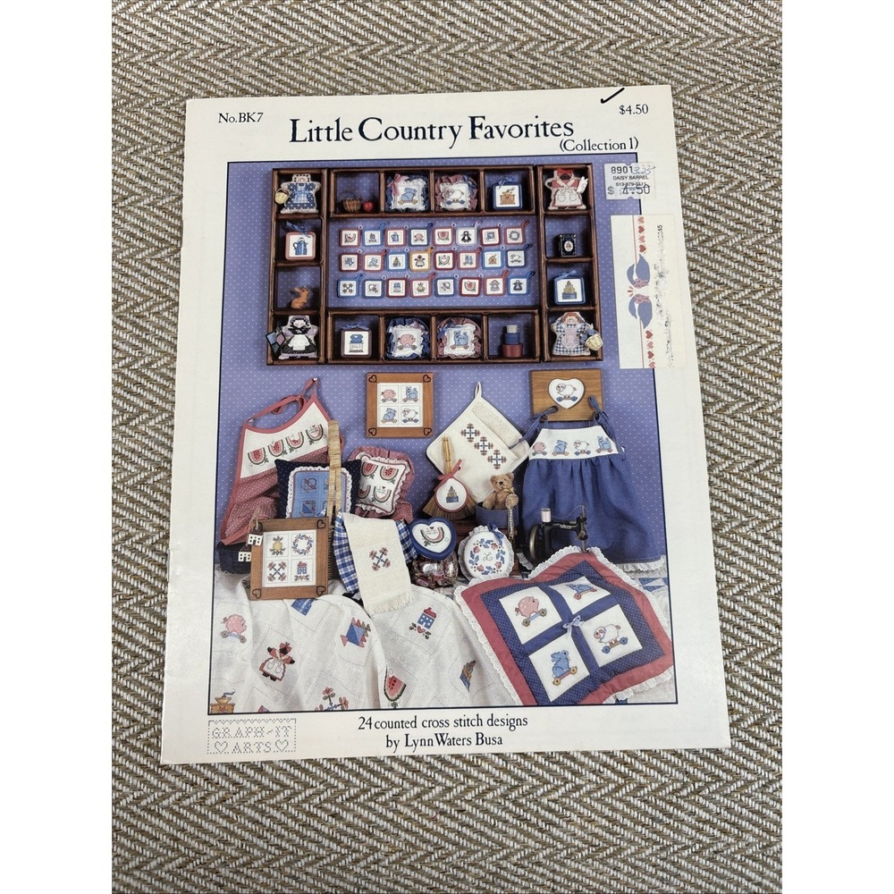 Graph-It Arts Bk 7 LITTLE COUNTRY FAVORITES Col. 1 Cross Stitch Pattern Leaflet